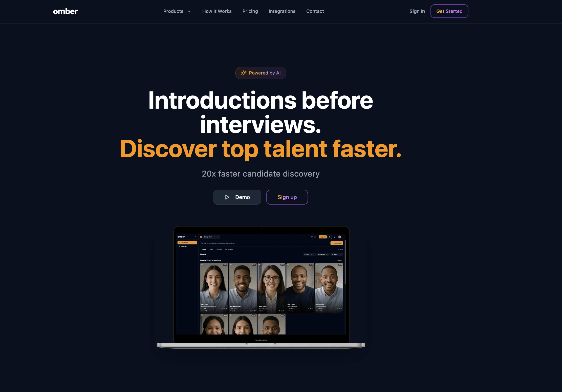 Omber product screenshot